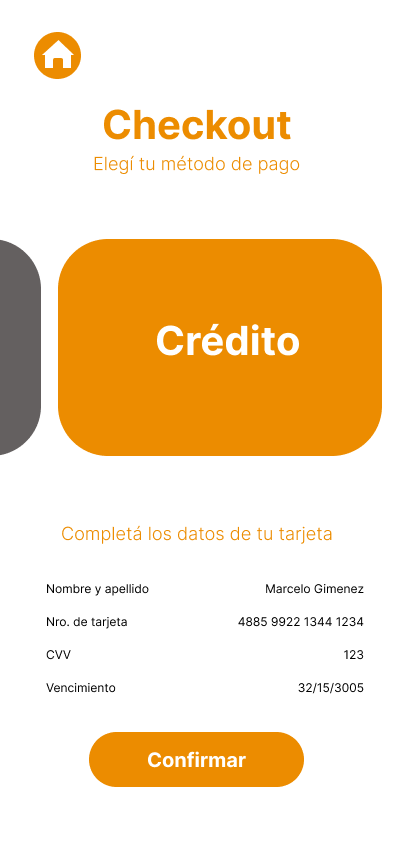 Esquicio Medialuna — checkout